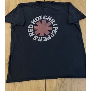 Red Hot Chili Peppers T-shirt Classic Logo Black XXL Alternative Band Y2K